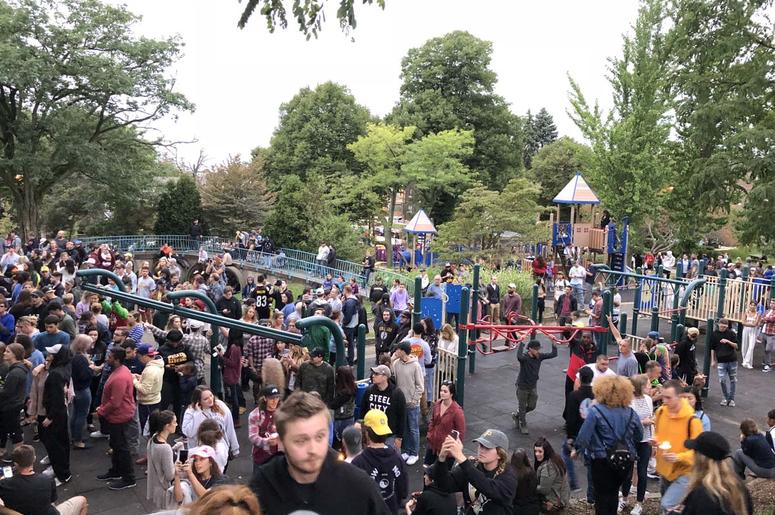 Mac Miller Vigil at Blue Slide Park in Pittsburgh Mac Miller Vigil at Blue Slide Park in Pittsburgh