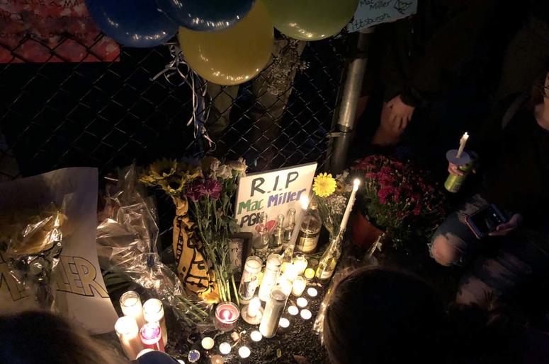 Mac Miller Vigil at Blue Slide Park in Pittsburgh Mac Miller Vigil at Blue Slide Park in Pittsburgh