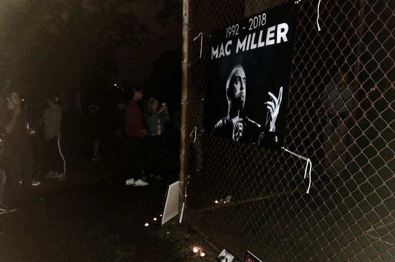 Mac Miller Vigil at Blue Slide Park in Pittsburgh Mac Miller Vigil at Blue Slide Park in Pittsburgh