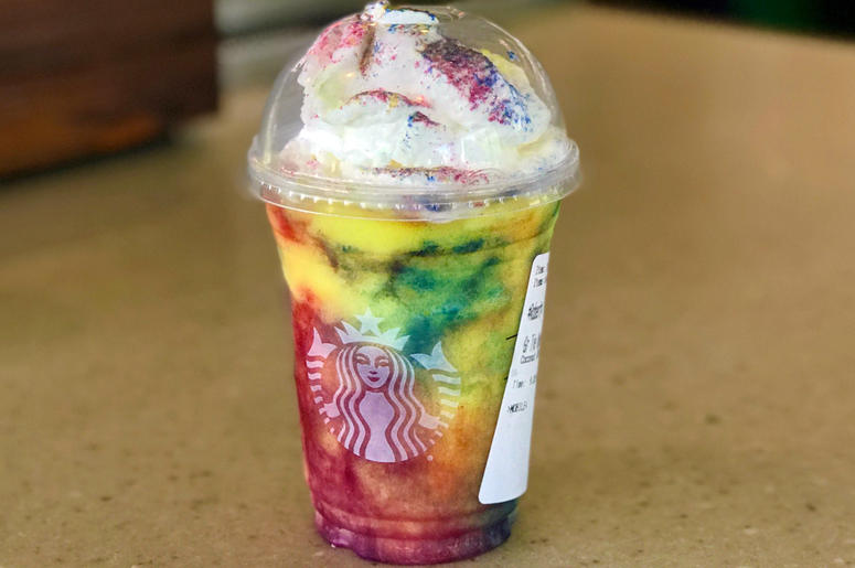 Starbucks Tie-Dye Frappuccino Starbucks Tie-Dye Frappuccino