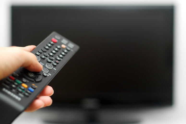 TV and Remote Control TV and Remote Control