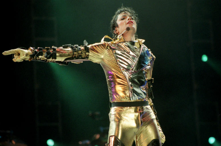 Michael Jackson Michael Jackson performs on stage during is 'HIStory' world tour concert at Ericsson Stadium November 10, 1996 in Auckland, New Zealand.
