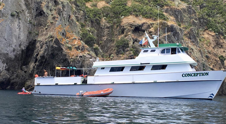 A photo of the Conception taken by Kevin O'Brien when he went on a diving tour two years ago. Conception diving boat