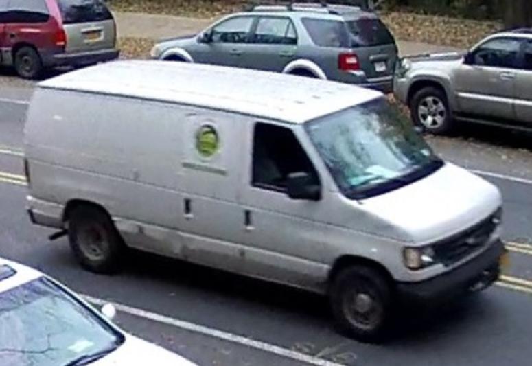 Cops released this image of the suspect's van. suspect rape van