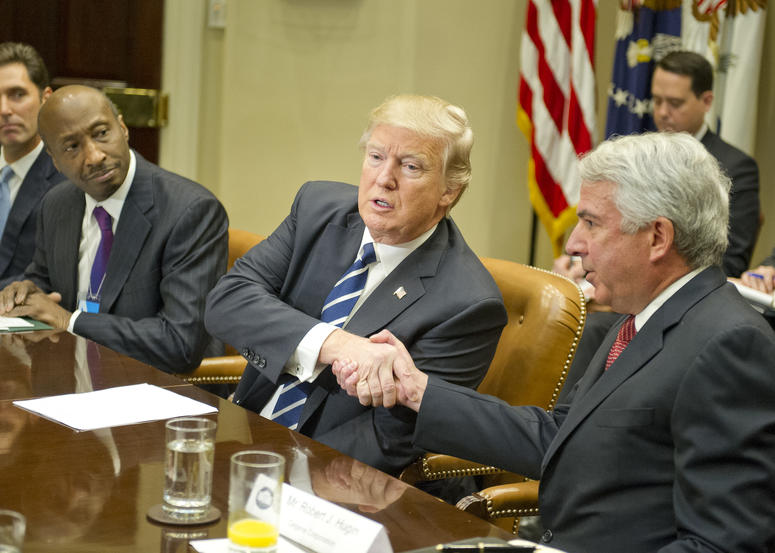 Bob Hugin and President Trump