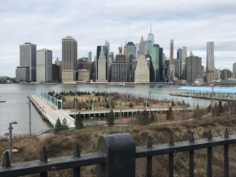 The view from the Brooklyn Heights Promenade. Brooklyn Heights Promenade