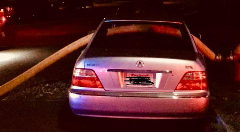Firefighters had to break out car windows to get to a fire hydrant in Hamilton Township Blocked Fire Hydrant