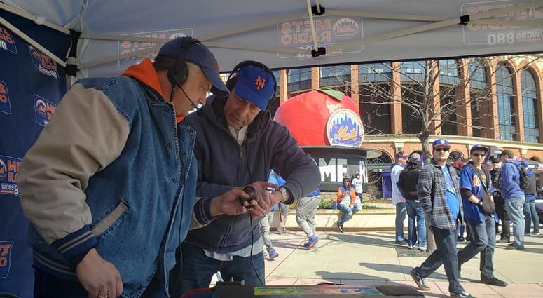 WCBS 880's Tom Kaminski and Craig Allen at Citi Field Citi Field Opening Day