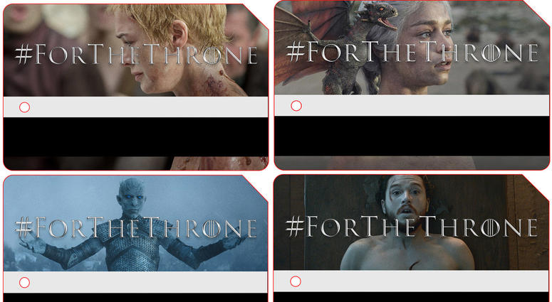 Game of Thrones MetroCards (HBO) Game of Thrones MetroCards