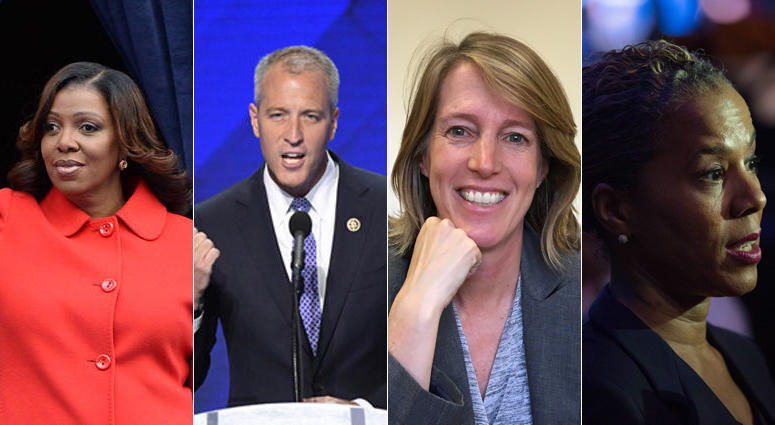 Letitia James, Sean Patrick Maloney, Zephyr Teachout, and Leecia Eve Attorney General Race