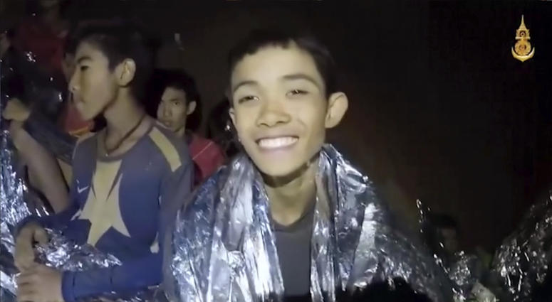Boys seen in Thailand cave Thailand cave