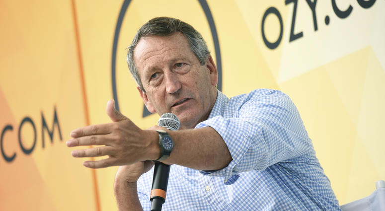 In this July 21, 2018, file photo, Republican politician Mark Sanford speaks at OZY Fest in Central Park in New York. Mark Sanford
