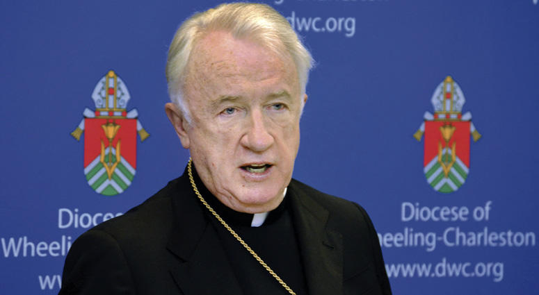 A 2015 photo shows West Virginia Bishop Michael J. Bransfield, bishop of the Roman Catholic Diocese of Wheeling Charleston, W.V. Bishop Michael Bransfield
