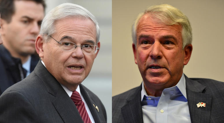 Bob Menendez and Bob Hugin Bob Menendez and Bob Hugin