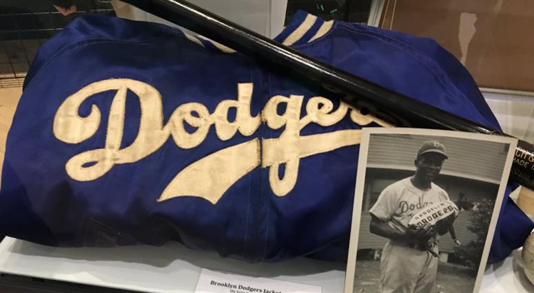 Artifacts seen inside the Jackie Robinson Museum. Jackie Robinson Museum