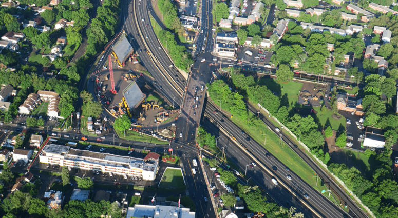 All set for this weekend's Route 1 bridge replacement over the Connecticut Turnpike at Exit 9 Route 1 Bridge Replacement