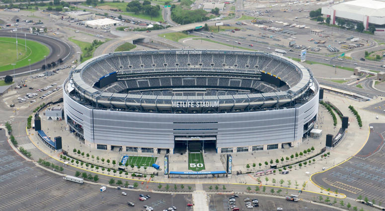 MetLife Stadium as seen from Chopper 880 on June 13, 2018. MetLife Stadium