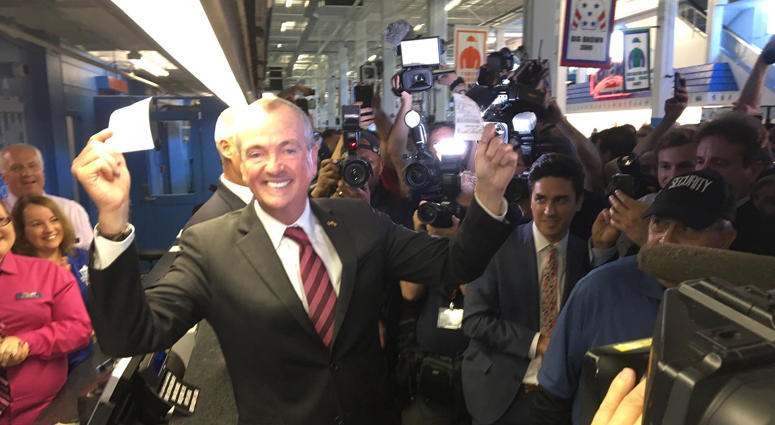 Gov. Phil Murphy places first legal sports bets in New Jersey. Phil Murphy Sports Betting