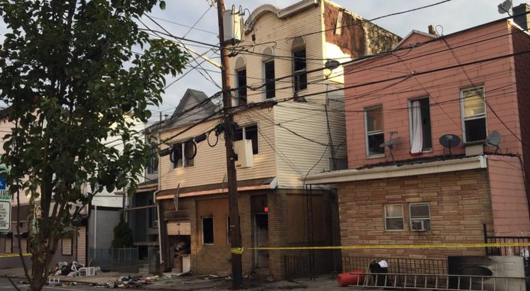 A Union City home that burned down Friday NJ House Fire