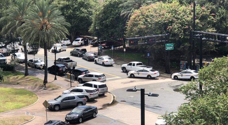 Police presence in Jacksonville, Florida. Florida mass shooting