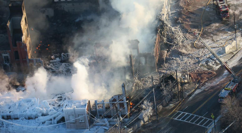 A fire destroyed the Marcal Paper plant in Elmwood Park, N.J. Fire destroys Marcal Paper plant