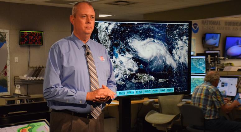 This is a behind the scenes look from the National Hurricane Center in Miami where Hurricane Dorian is being monitored and forecast. Hurricane Dorian