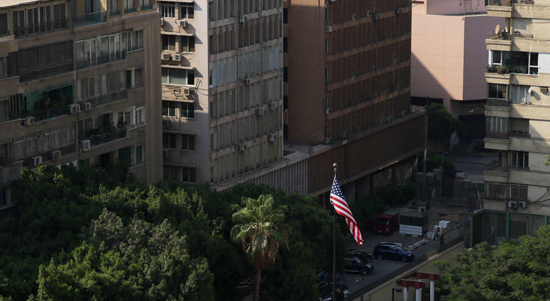 Photo taken on Sept. 4, 2018 shows the U.S. Embassy in Egypt after a "reported incident" took place, in Cairo, Egypt. Cairo, Egypt U.S. Embassy