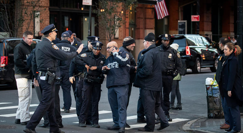 Police outside Tribeca Grill