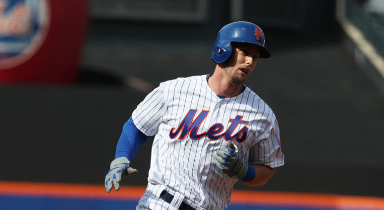 Jeff McNeil #6 of the New York Mets rounds the bases after hitting a home run in the first inning against Robert Dugger #64 of the Miami Marlins during their game at Citi Field on August 05, 2019 Jeff McNeil