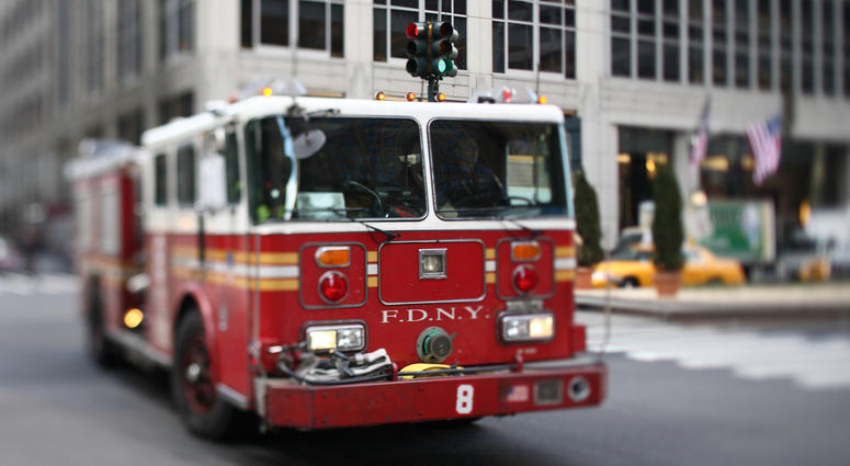 FDNY fire truck in Midtown Manhattan FDNY Fire Truck