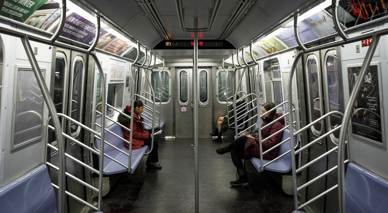 The F train. Subway F train