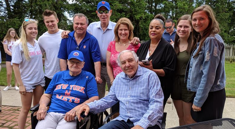 Ed Kranepool and Art Shamsky made a visit to the Momentum at South Bay rehab and nursing facility. Ed Kranepool and Art Shamsky