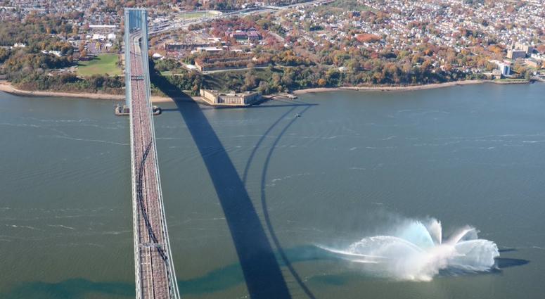 Runners cross the Verrazzano Bridge during the 2018 New York City Marathon. 2018 New York City Marathon