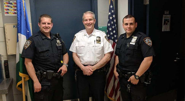 NYPD Officer Daniel Newman, Lt. Patrick King, Officer Michael Pace Officers Save Baby