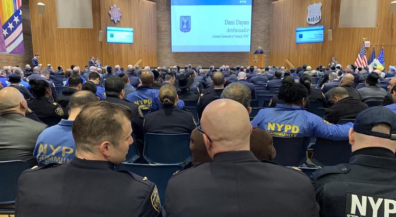 NYPD pre-Passover briefing NYPD pre-Passover briefing