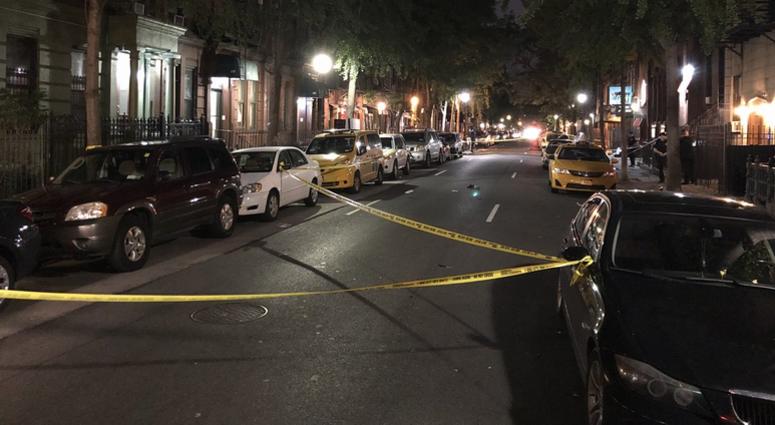 A crime scene in Manhattan