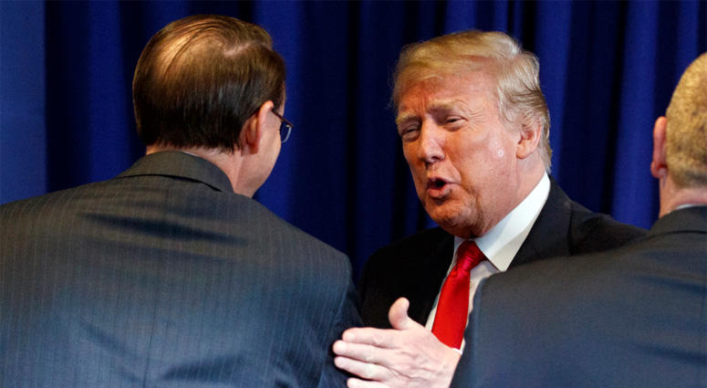 President Donald Trump At Roundtable On MS-13 Violence President Donald Trump