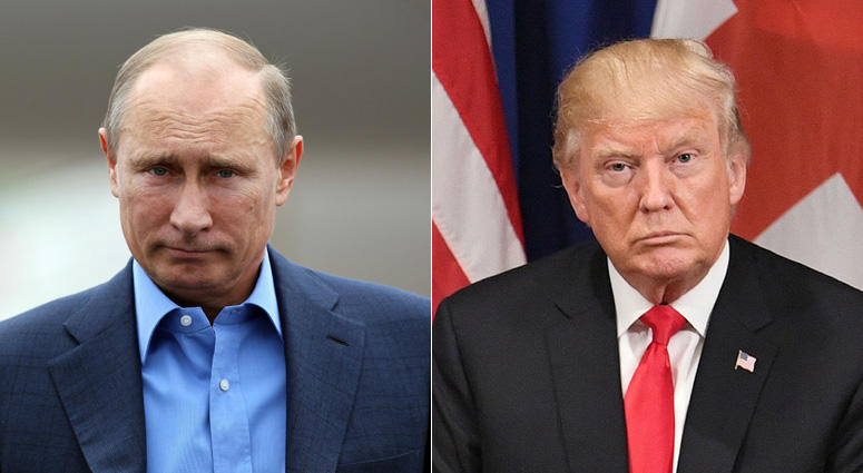 Russian President Vladimir Putin and President Donald Trump Putin-Trump