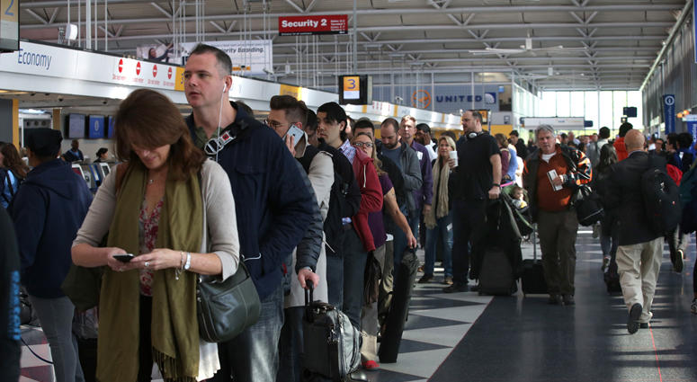 TSA Security Line At O'Hare International Airport TSA Security Line