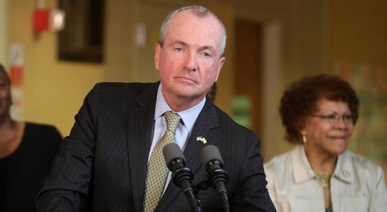 New Jersey Governor Phil Murphy during a press conference as he talks about the budget impasse. New Jersey Governor Phil Murphy