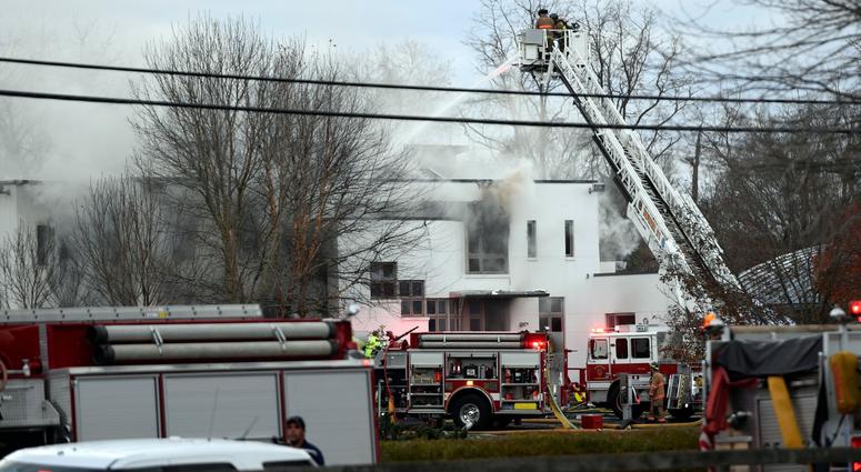 Colts Neck firefighters respond to a house fire off of Willow Brook Road on Tuesday, Nov. 20, 2018, in Colts Neck. Colts Neck Fire