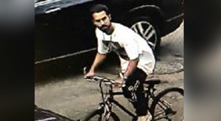The suspect. bike riding bandit