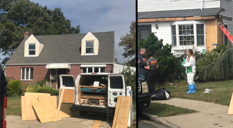 A Uniondale home where authorities say housed a dog fighting ring. Dog Fighting Home