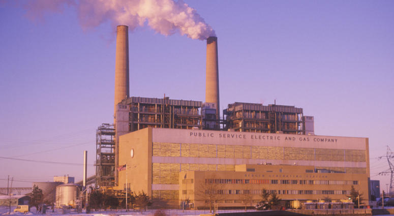 The Bergen Generating Station of the Public Service Electric and Gas Company in Ridgefield, New Jersey Power plant