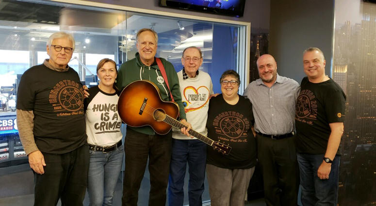 Tom Chapin and members of WhyHunger and WCBS 880 Hungerthon 2018