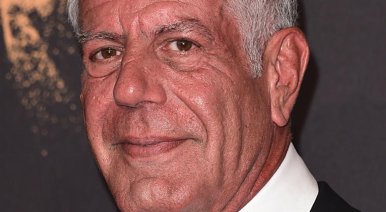 LOS ANGELES - SEPTEMBER 9: Anthony Bourdain at the 2017 Creative Arts Emmy Awards at the Microsoft Theater on September 9, 2017 in Los Angeles, California. LOS ANGELES - SEPTEMBER 9: Anthony Bourdain at the 2017 Creative Arts Emmy Awards at the Microsoft Theater on September 9, 2017 in Los Angeles, California.