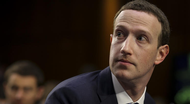 Facebook CEO Mark Zuckerberg testifies before a joint hearing of the Commerce and Judiciary Committees on Capitol Hill in Washington, DC, on April 10, 2018, Mark Zuckerberg