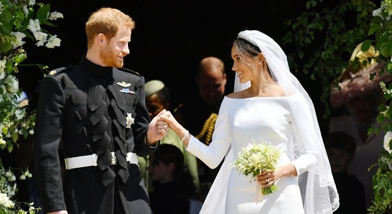 rince Harry and Meghan Markle leave St George's Chapel in Windsor Castle after their wedding. The Royal Wedding