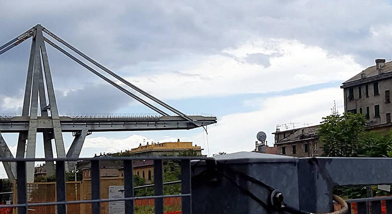 A major motorway bridge has collapsed near the Italian City of Genoa. Italy Bridge Collapse