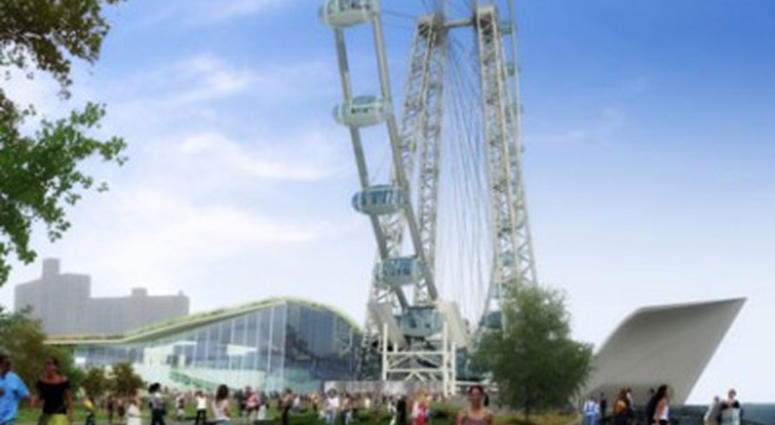 An early rendering of the New York Wheel An early rendering of the New York Wheel